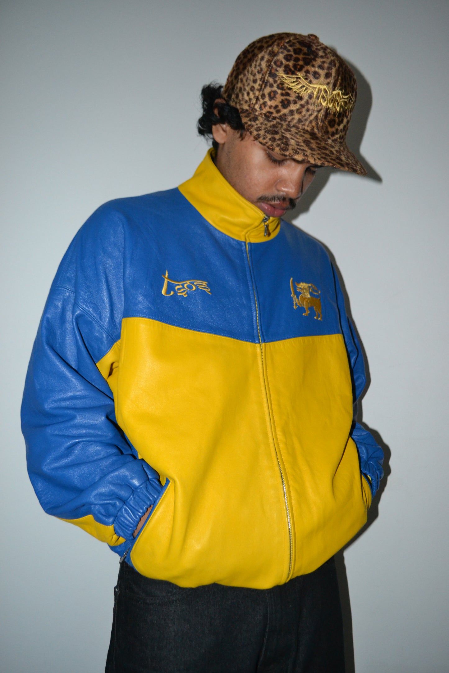 Sri Lanka Yaya Leather Track Jacket