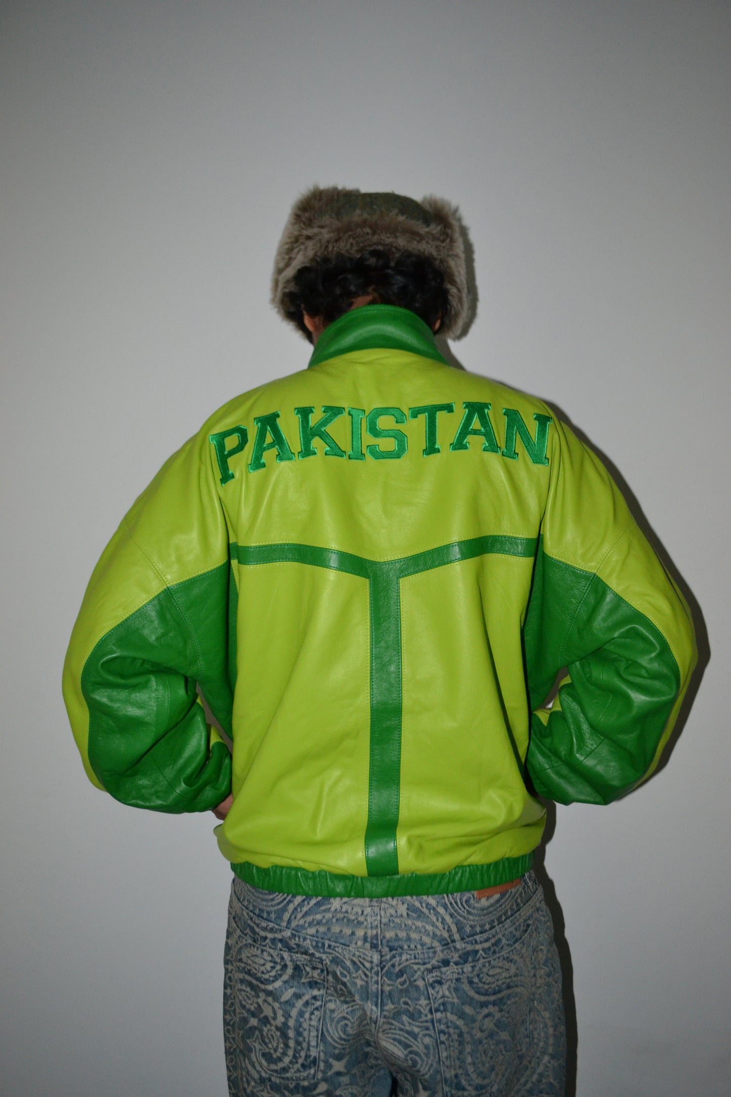 Pakistan Yaya Leather Track Jacket