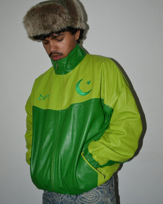 Pakistan Yaya Leather Track Jacket