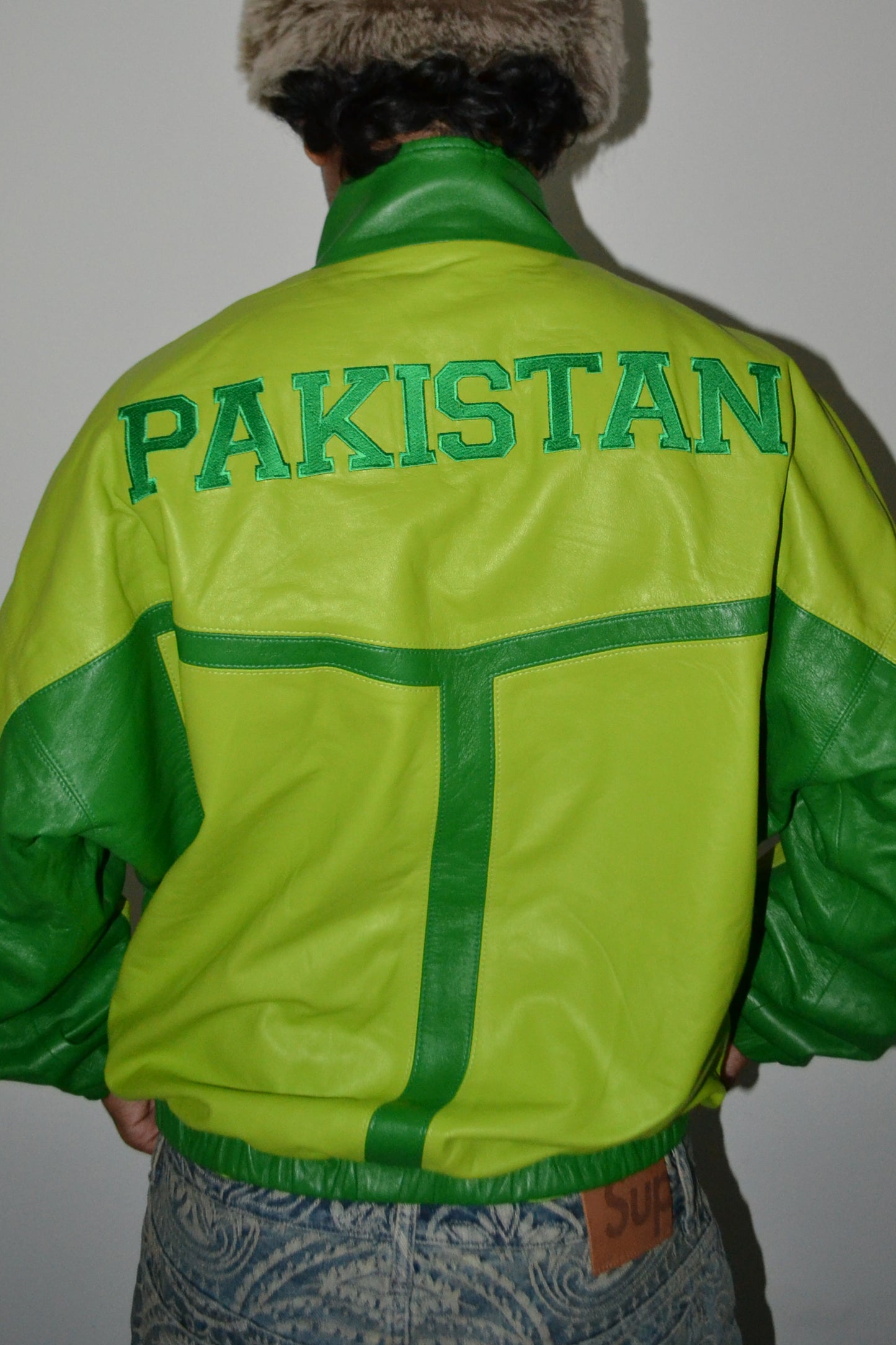 Pakistan Yaya Leather Track Jacket