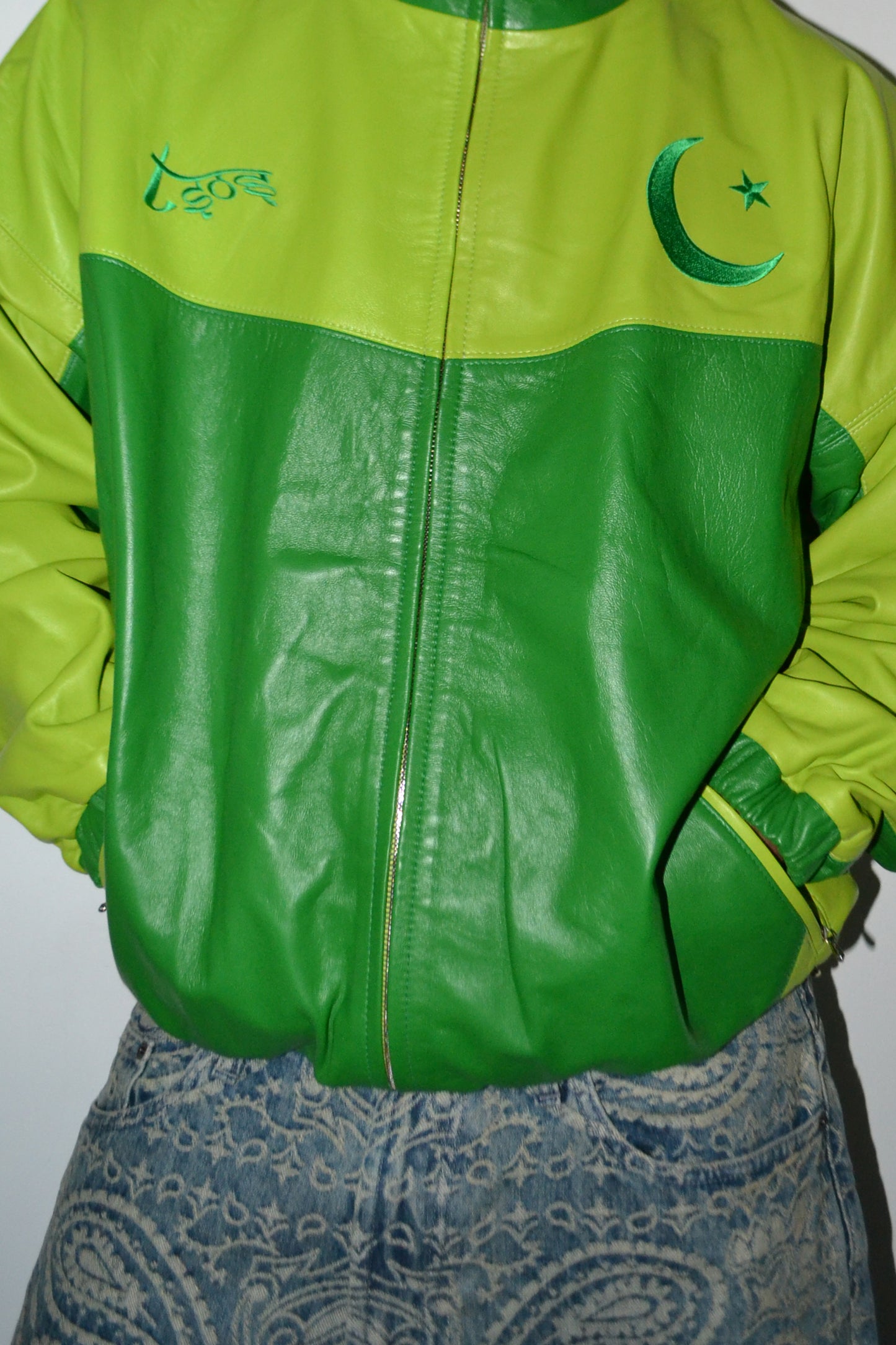 Pakistan Yaya Leather Track Jacket
